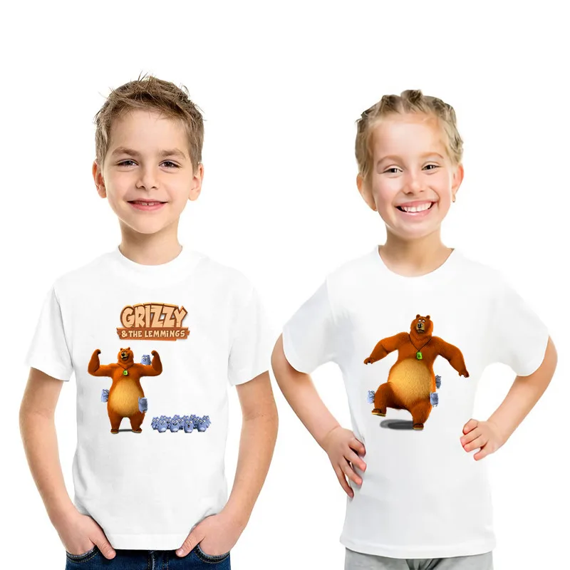 Baby Clothing Deals - Sunlight Grizzy Bear Print Cartoon Boys