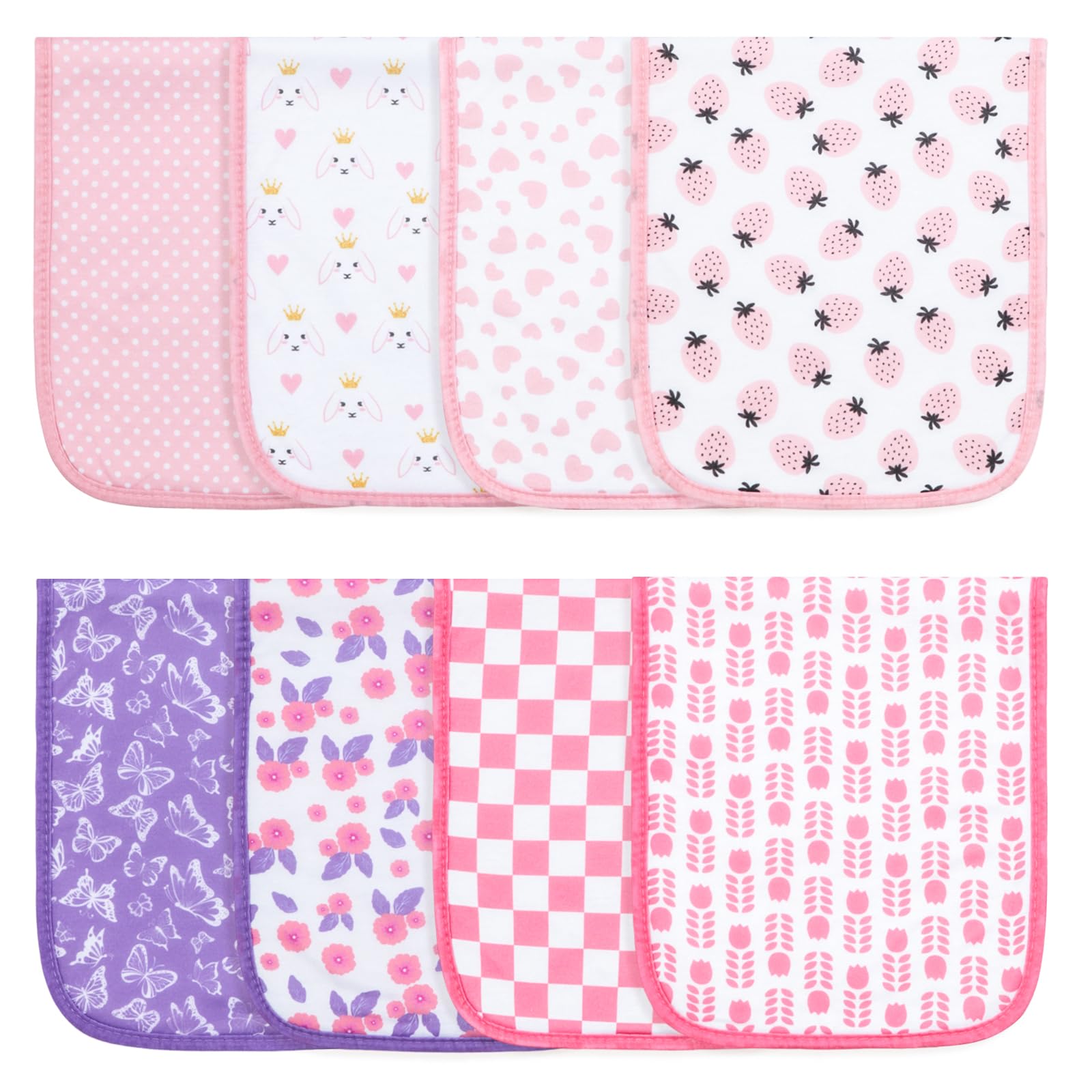 Printed Bibs Pack - Benoxine 8-Pack Organic Cotton Baby Boys