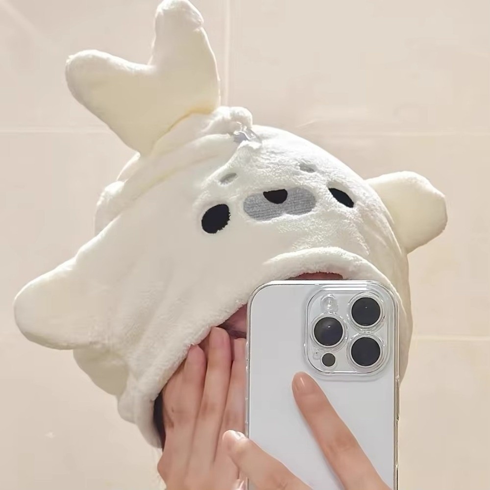Cartoon Baby Seal Dry Hair Cap - Baby Clothing Wash review and price