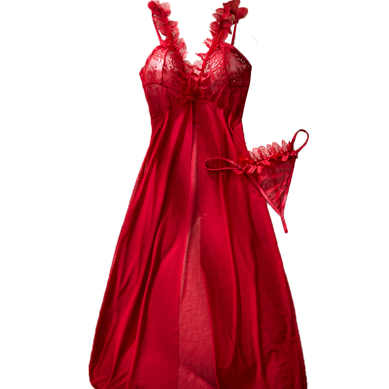 Petal Strap Deep V Sexy Nightg - Baby Clothing For Sleep review and price