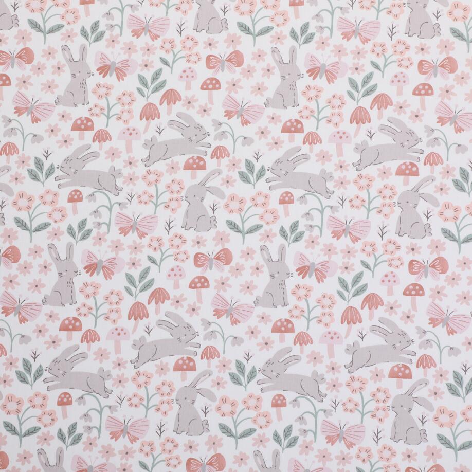 Rabbit Printed Cotton Fabric f - Baby Clothing Material review and price