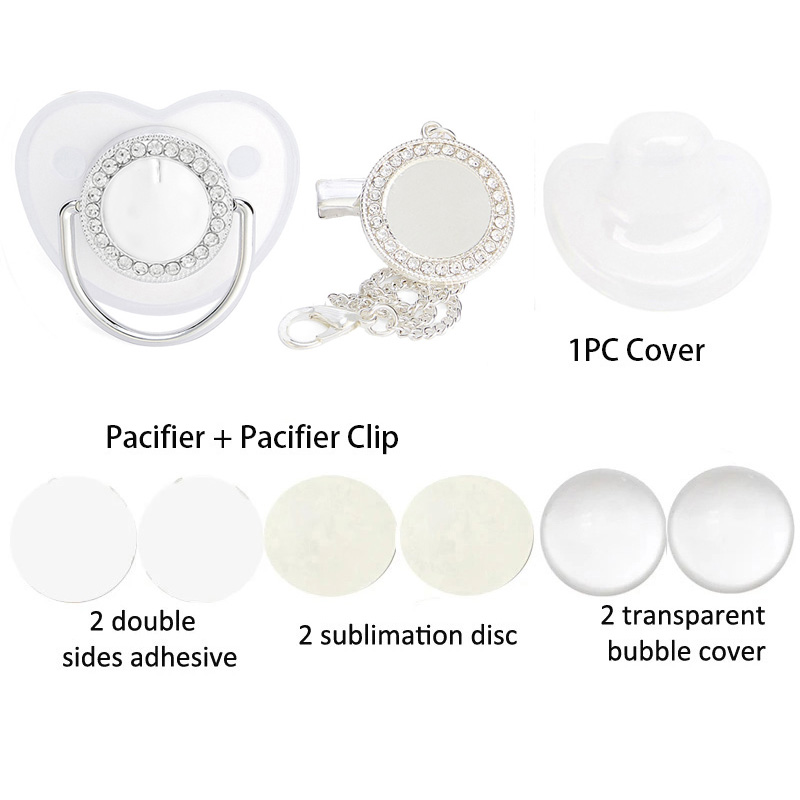 Silver Color Blank Baby Pacifi - Baby Clothing Gift Set review and price