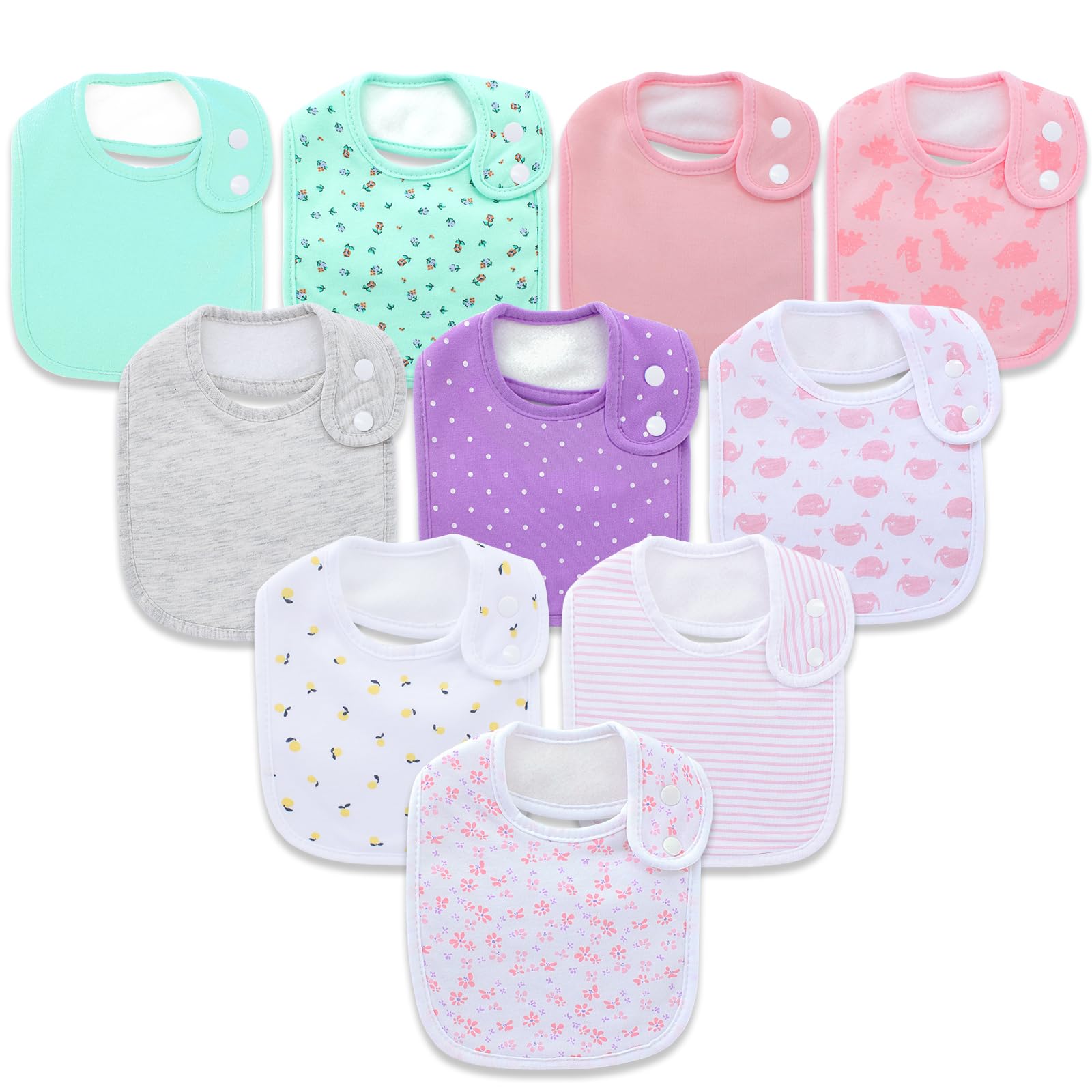 Benoxine10-Pack Baby Bandana B - Printed Bibs Pack review and price