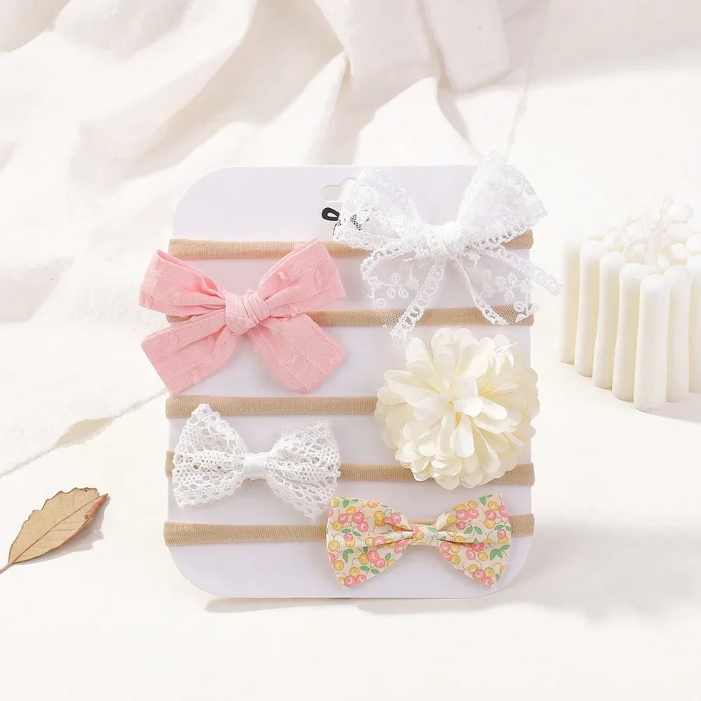 5Pcs/Set Baby Elastic Headband - Baby Clothing Gift Set review and price