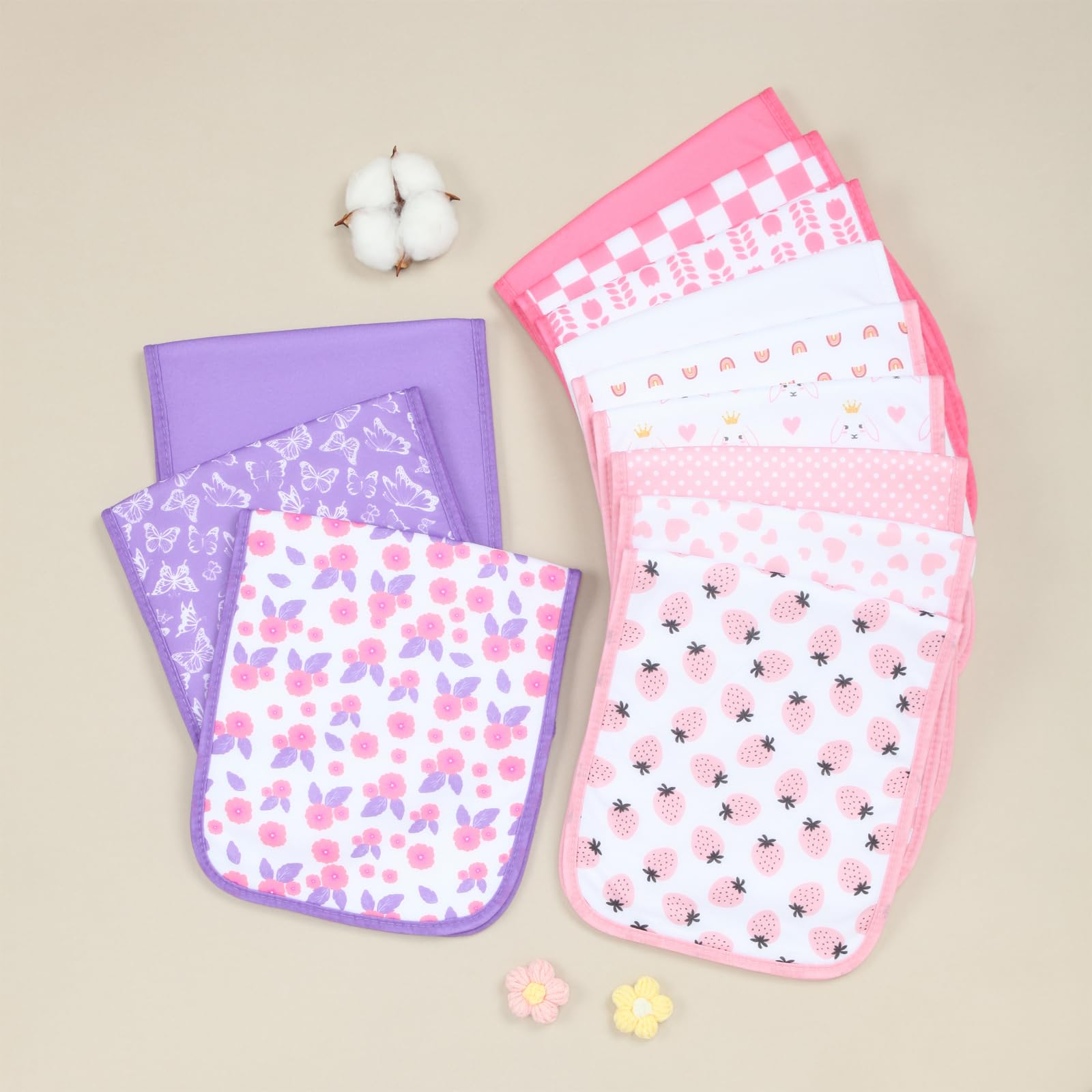 Benoxine 8-Pack Organic Cotton - Printed Bibs Pack review and price
