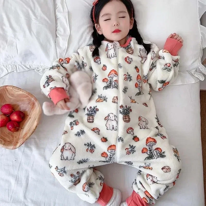 Cartoon Flannel Fleece Childre - Baby Clothing For Sleep review and price
