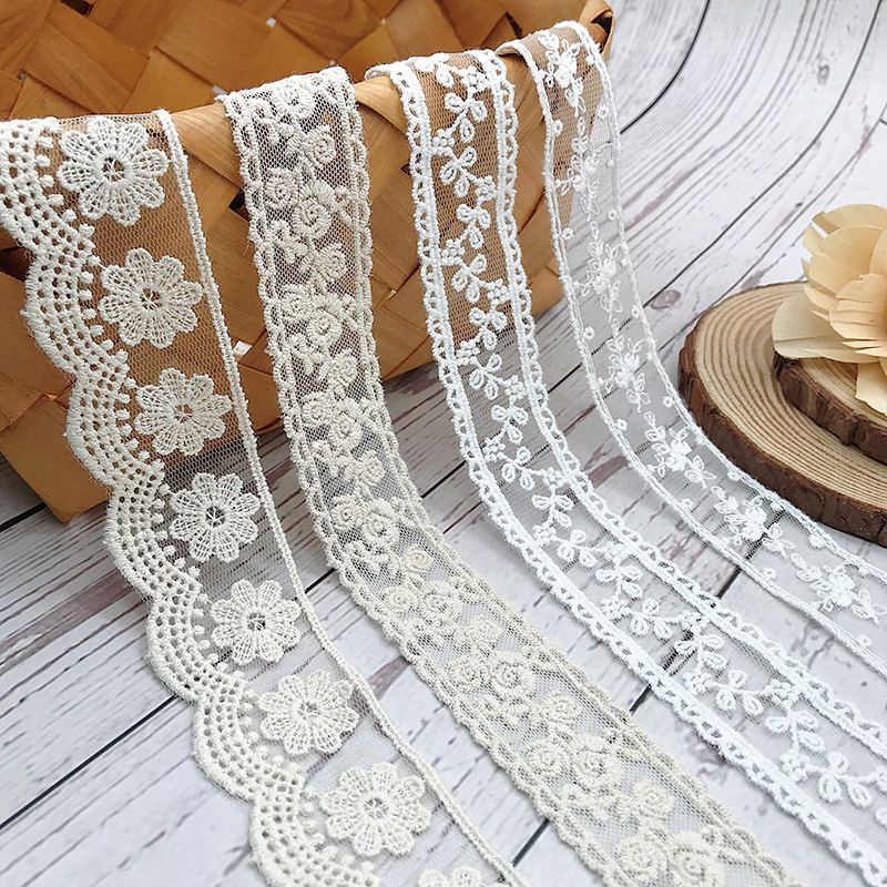 3Yards/Lot Embroidery White Be - Baby Clothing Material review and price