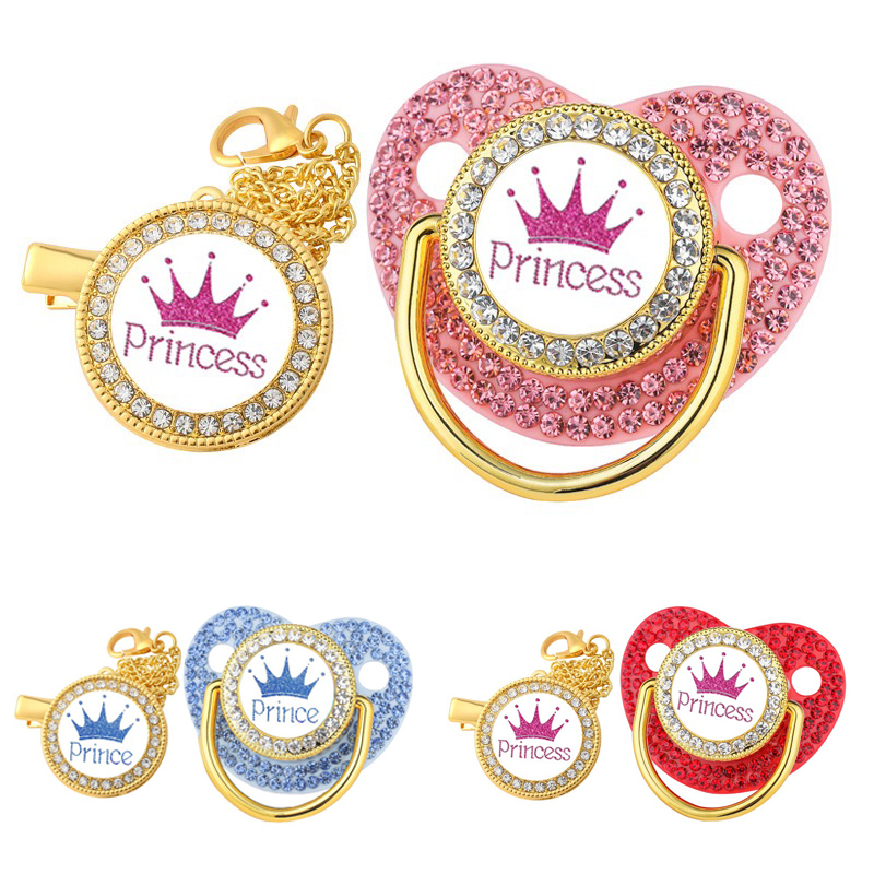 Luxury Crown Pacifier Clip Cha - Baby Clothing Gift Set review and price